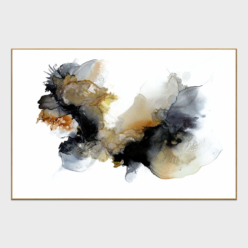 Rorschach – Canvas Art|Dark Gray|60″W x 2″D x 40″H|72″W x 2″D x 48″H