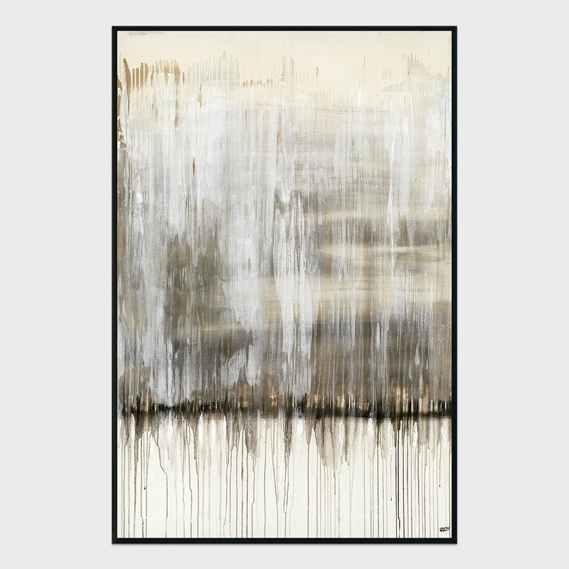 Steam – 48 x 72 Canvas Art – Gray