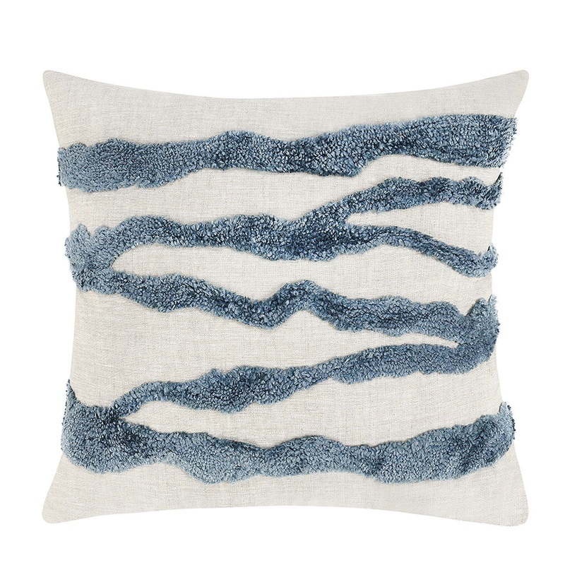 Stillness – ST Passage Pillow|Capri Blue|Wheat Green|Ivory