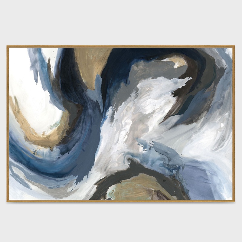 Ultra Marine II – Canvas Art|Blue|72″W x 2″D x 48″H|40″W x 2″D x 30″H