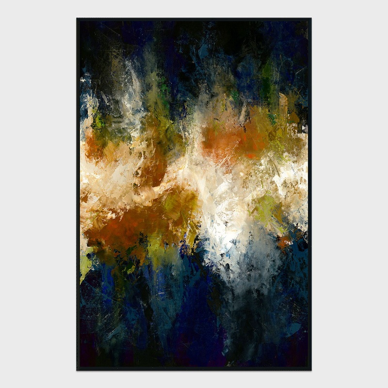 Warren – 48 x 72 Canvas Art – Blue