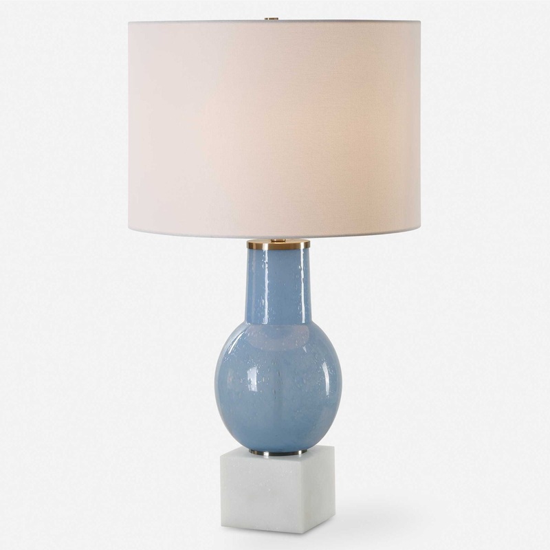 Clear Sky – Blue Glass Table Lamp