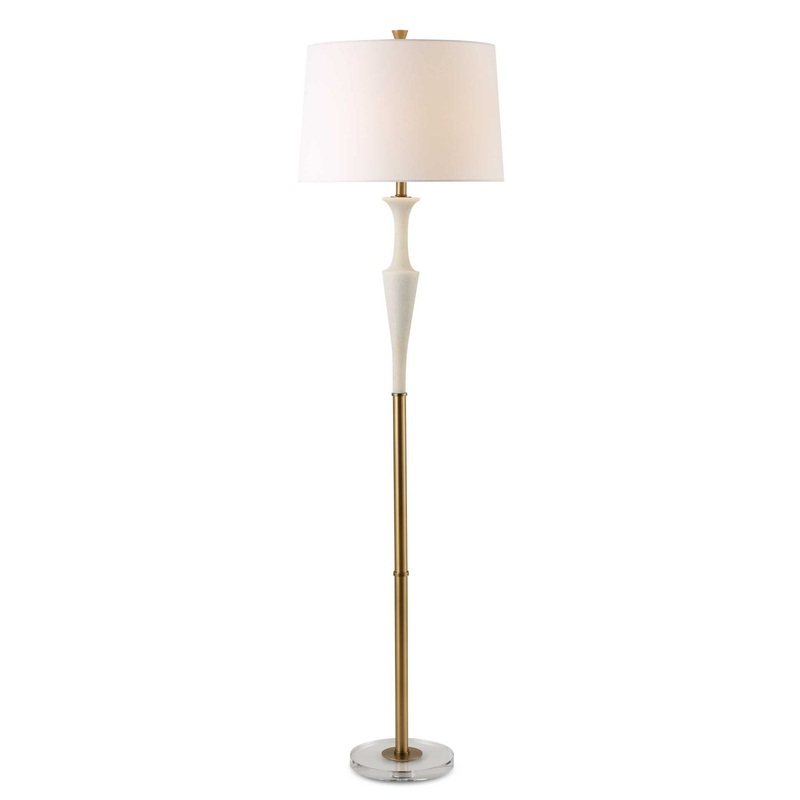 Colette – White Stone Floor Lamp