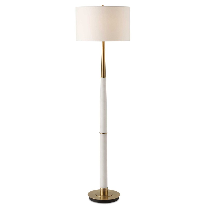 Faro – White Marble Floor Lamp