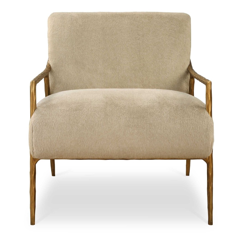 Kashmir – Aged Gold Accent Chair