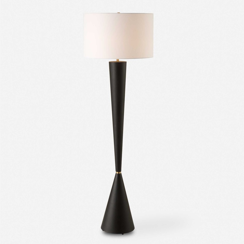 Layla – Black Tapered Floor Lamp