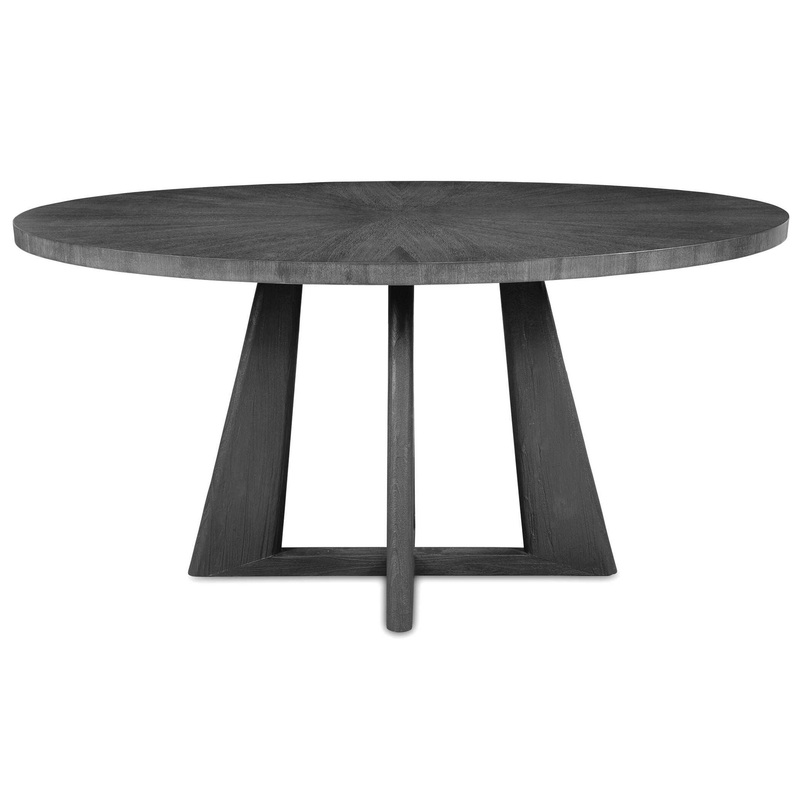 Pulsar – Round Gray Walnut Dining Table
