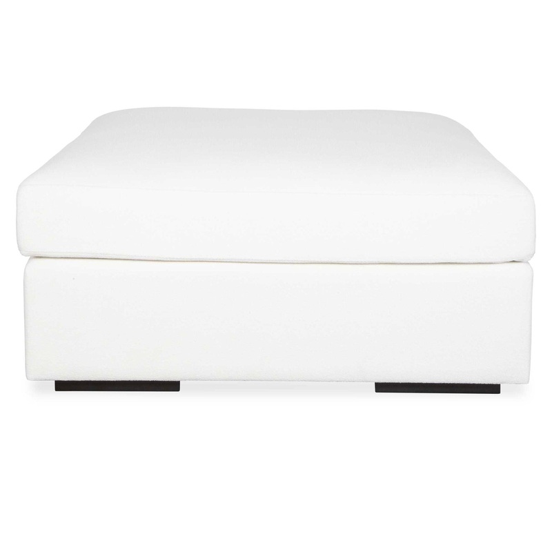 Refuge – Arctic White Sofa Ottoman
