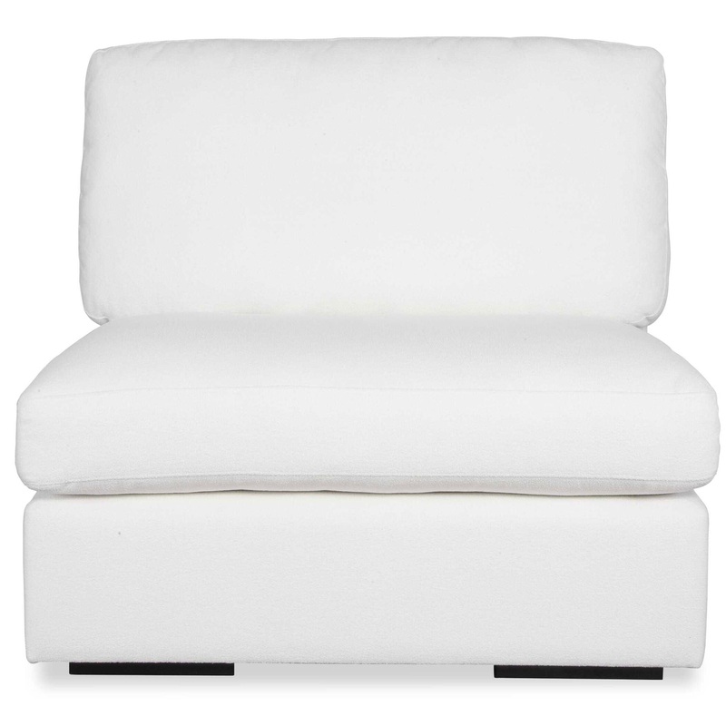 Refuge – Armless Arctic White Sofa