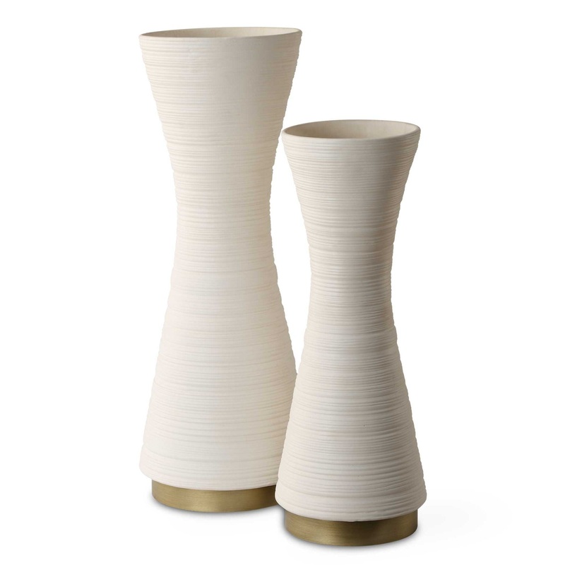 Ridgeline – White Vases (Set of 2)