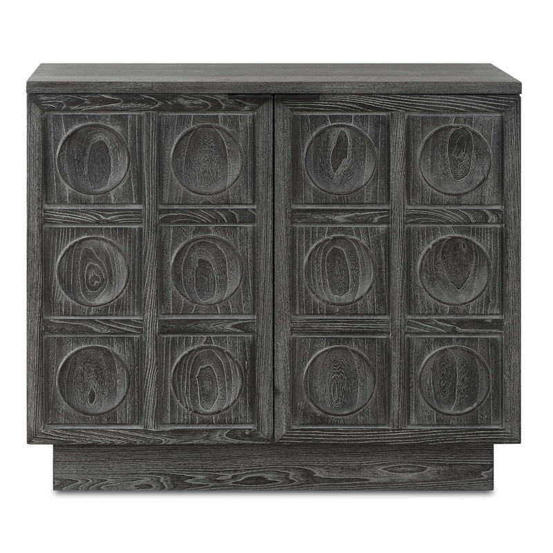 Shelby – 2 Door Ebony Stained Cabinet
