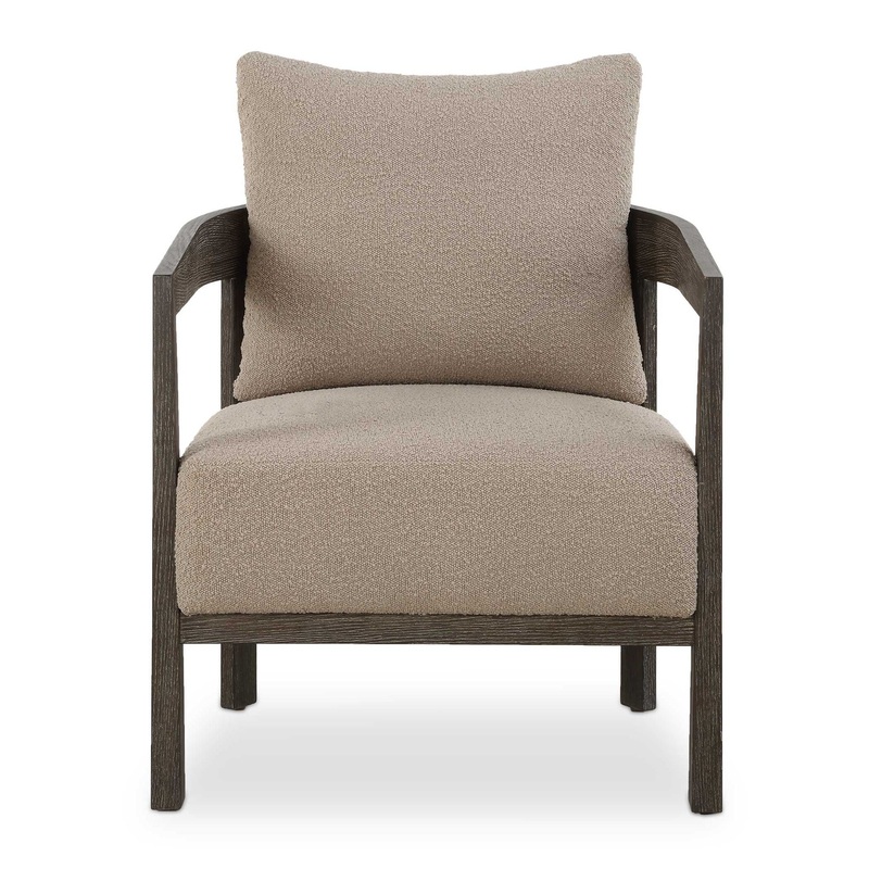 Sienna – Sand Fabric Accent Chair