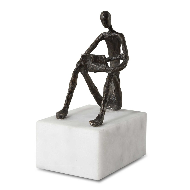 Sit Back Relax And Read – Iron Sculpture