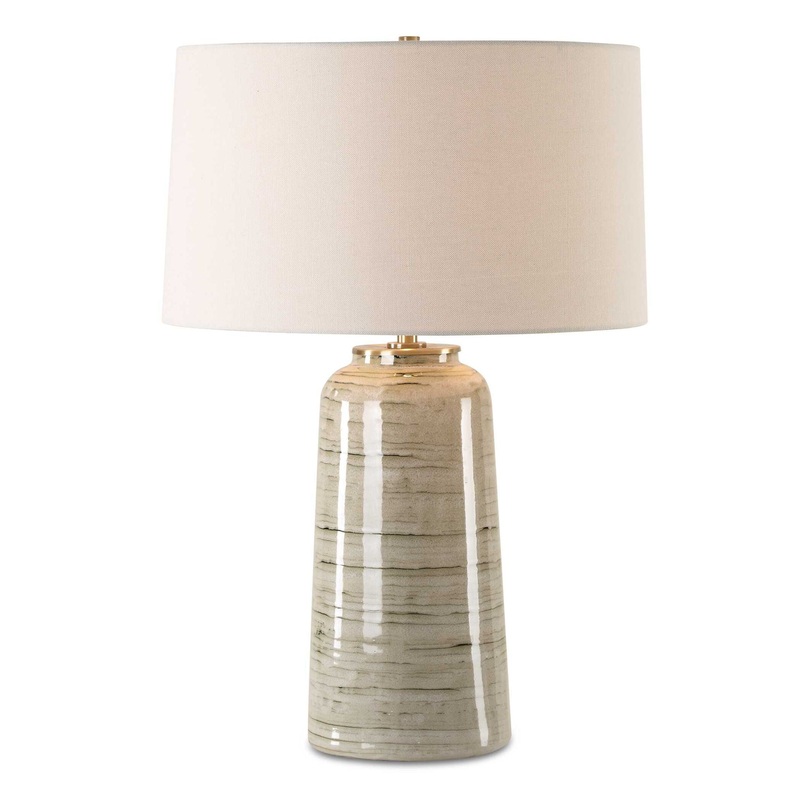 Strata – Tan Glaze Table Lamp