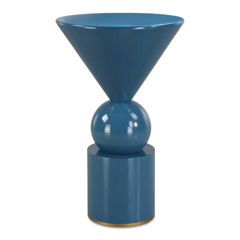 Trig – Blue Accent Table