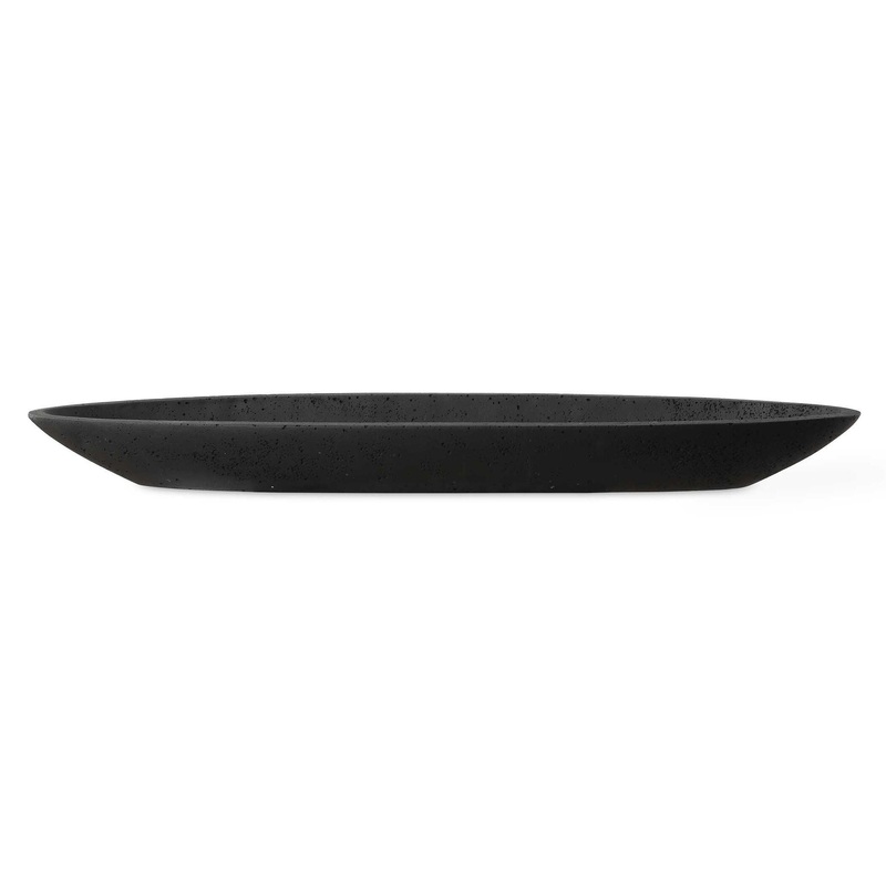 Vessel – Cast Black Canoe Bowl