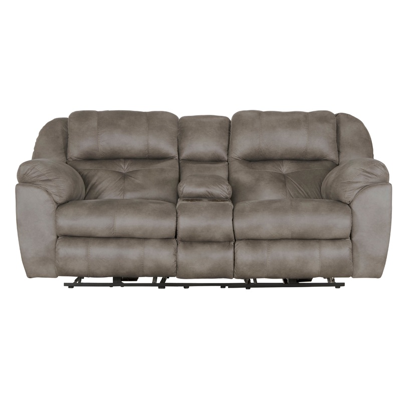 Ferrington – Power Lay Flat Reclining Console Loveseat with Power Adjustable Headrest