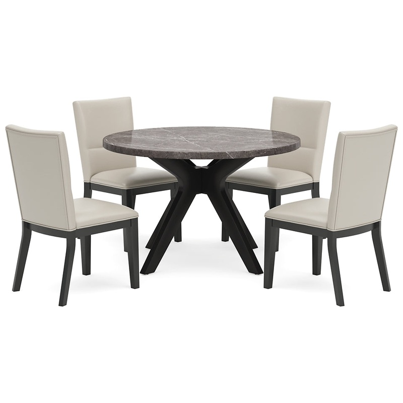 Glinari Dining Table and 4 Chairs
