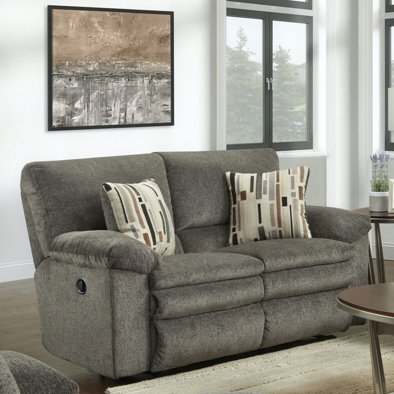 Tosh – Reclining Loveseat|Pewter|Manual Reclining|Power Reclining