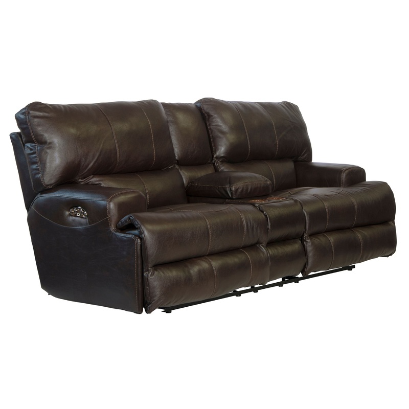 Wembley – Console Loveseat|Chocolate|Walnut|Steel