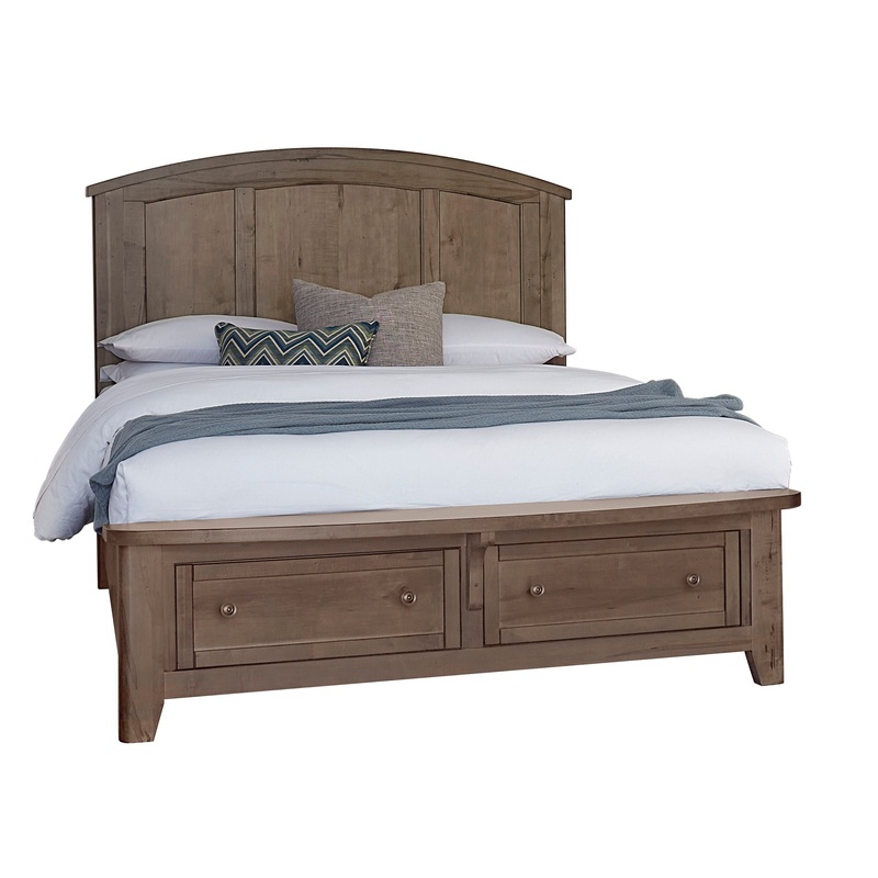 Woodbridge – Arch Storage Bed|Dark Brown|Light Brown|Queen|King