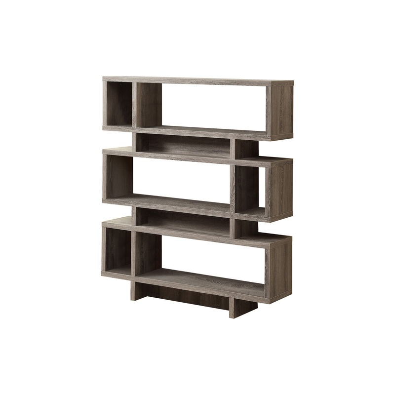 Etagere Bookcase 4 Tier For Office – Taupe
