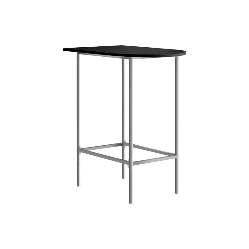 Home Bar Table With Bar Height Small Rectangular For Kitchen – Black