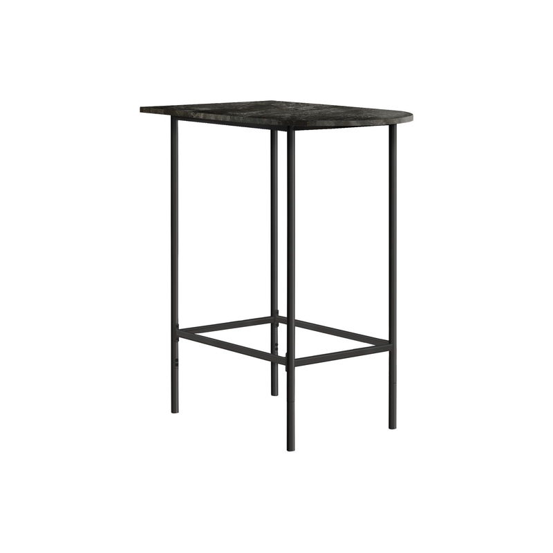 Home Bar Table With Bar Height Small Rectangular For Kitchen – Gray
