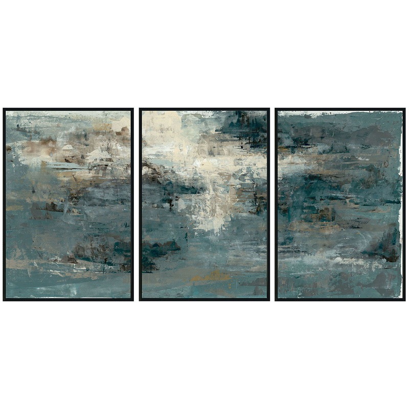 Bravo – Painting 72′ x 36′ By Buddy Whitlock (Set of 3) – Black
