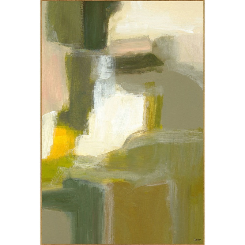 Crave I – Canvas Art|Green|Gold|40″W x 2″D x 60″H|30″W x 2″D x 40″H