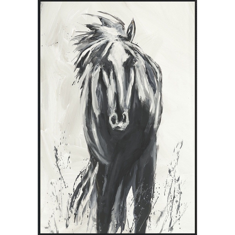 Dark Horse – Painting 48′ x 72′ By Buddy Whitlock – Black