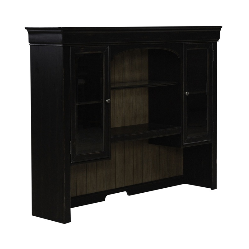 Meritage – Jr Executive Credenza Hutch – Aged Charcoal