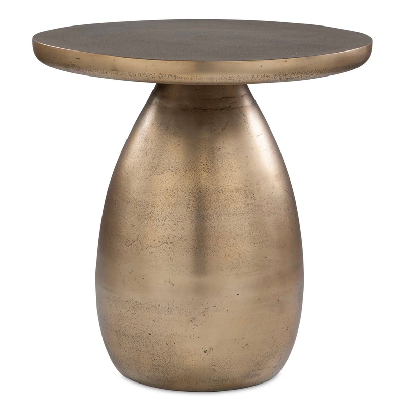Antigua – Antique Side Table – Brass