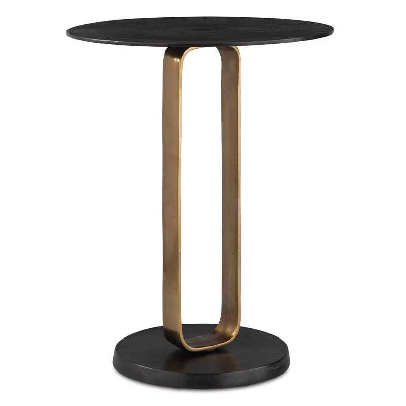 Aperture – Accent Table – Brass