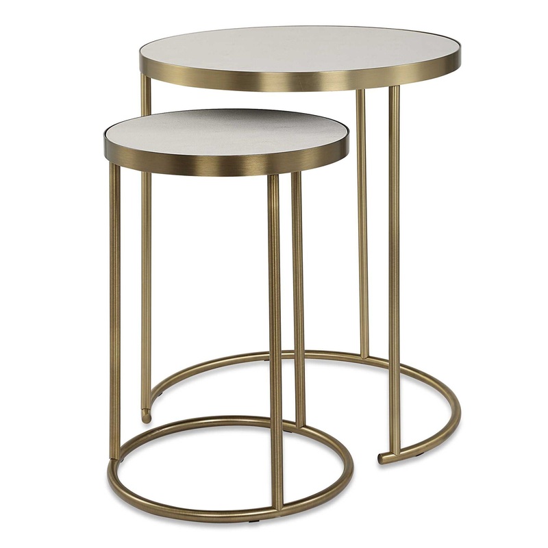 Aragon – Nesting Tables (Set of 2) – White