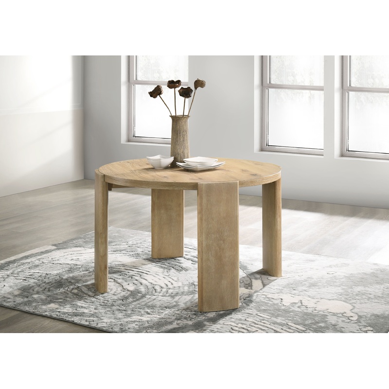 Bowen – Round Dining Table – Oak Finish