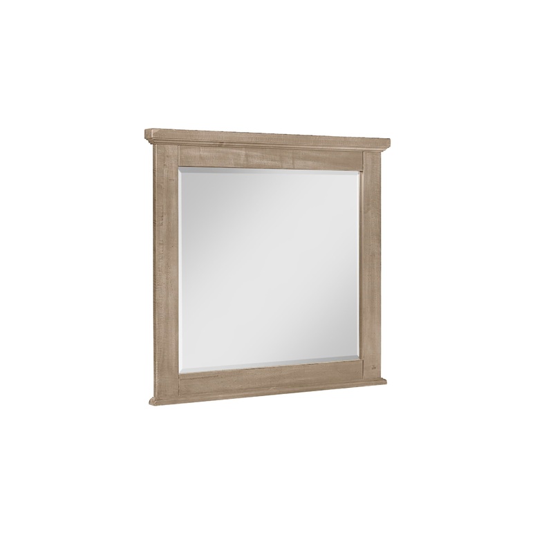Cool Rustic – Beveled Glass Landscape Mirror – Clear Maple