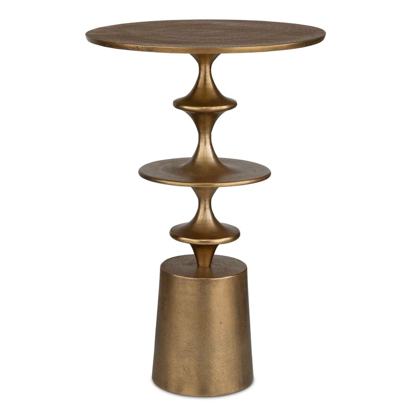 Flight – Accent Table – Brass