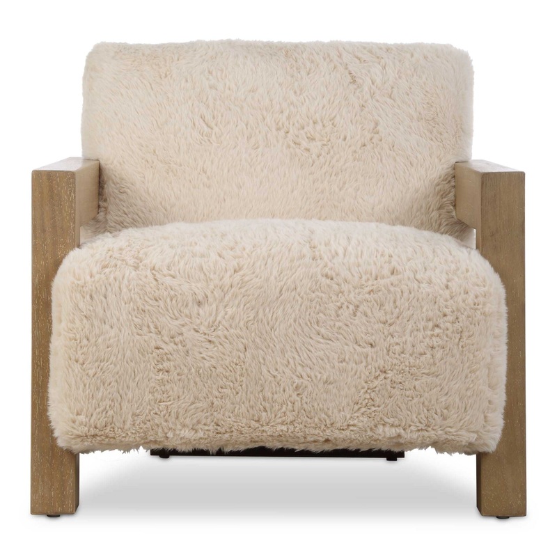 Jackson – Sheepskin Accent Chair – Light Brown