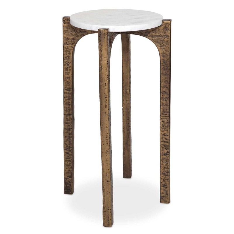 Vivi – Marble Drink Table – Bronze