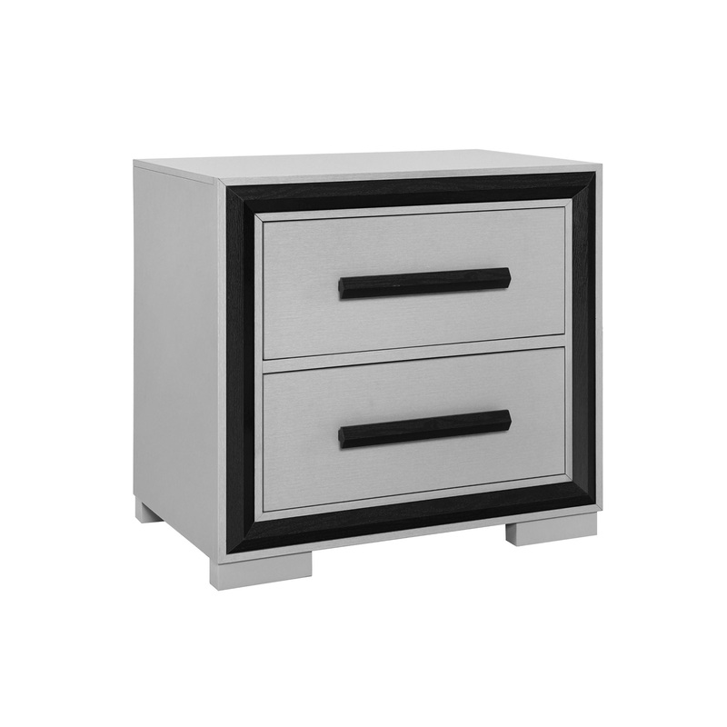 Adelaide – Nightstand – Gray / Black
