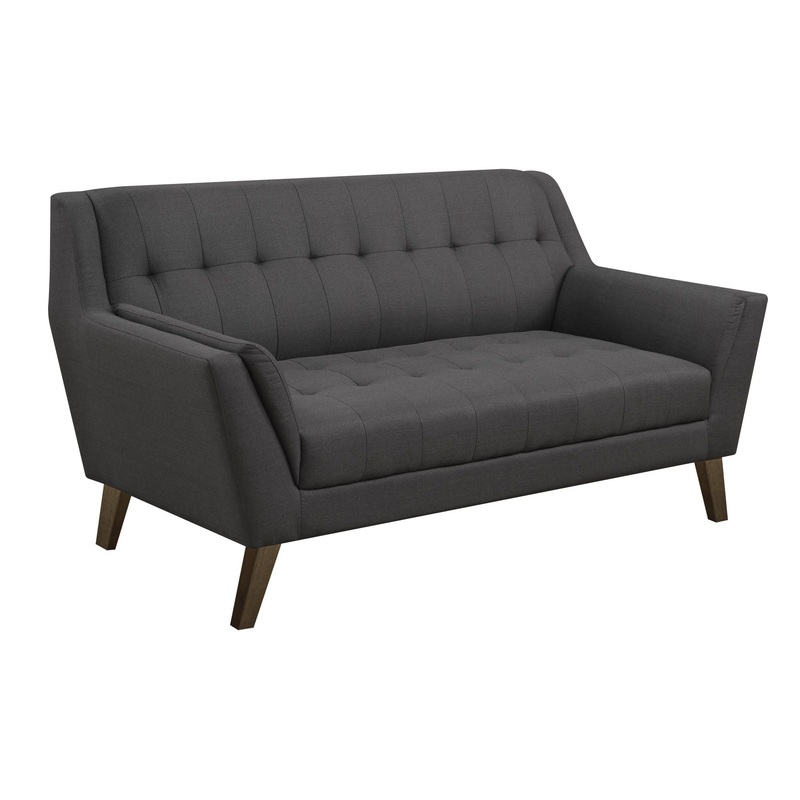 Browning – Loveseat|Dark Gray|Blue