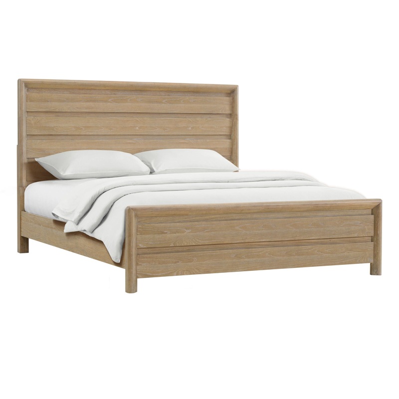 Clove – Panel Bed|Light Brown|Queen|King