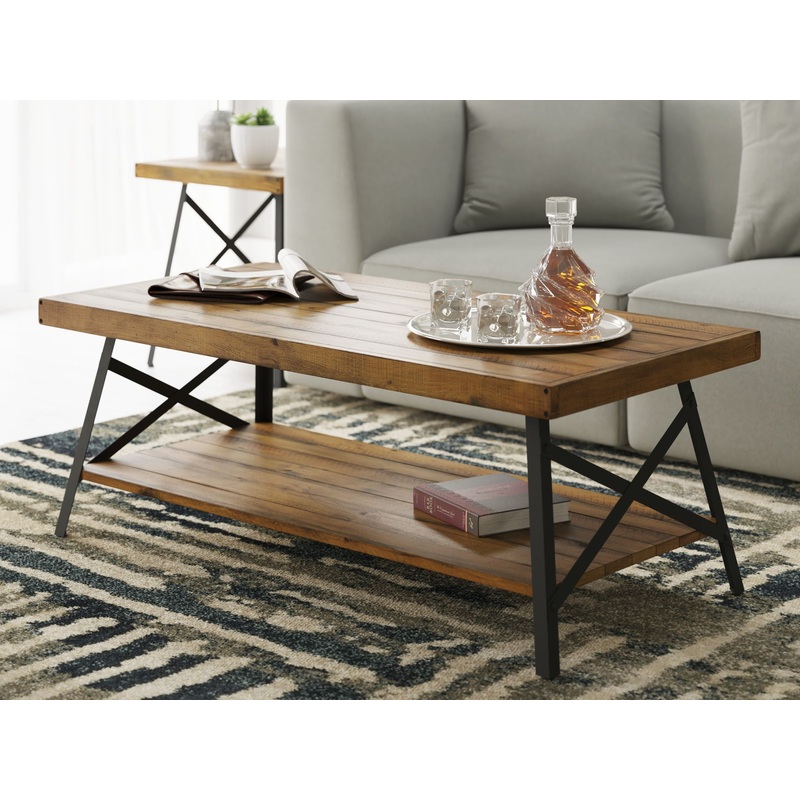 Douglas – Coffee Table|Light Brown|Dark Brown|White|Gray