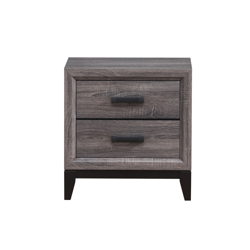 Mirage – Nightstand|Dark Gray|White