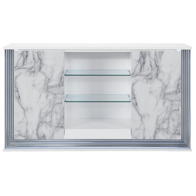 Moon – Marble Buffet – White
