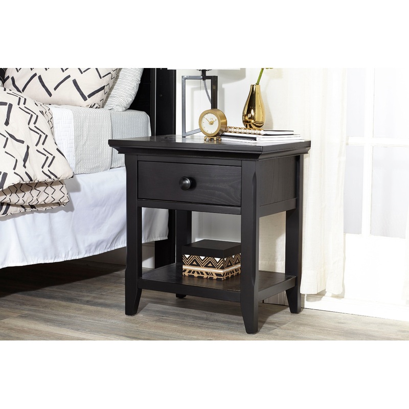 Overland – Nightstand|Beige|Black