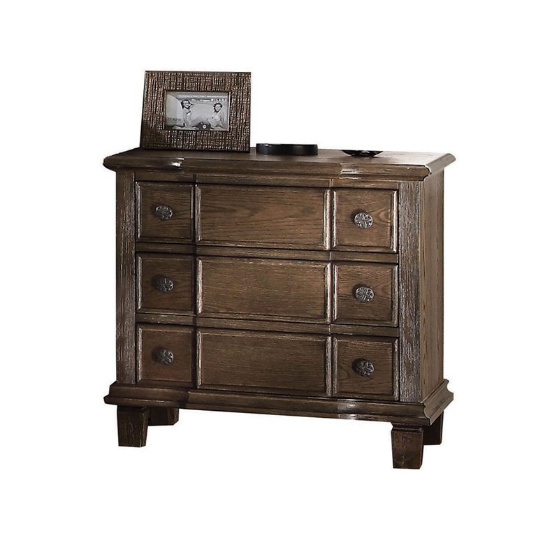 Baudouin – Weathered Nightstand – Oak