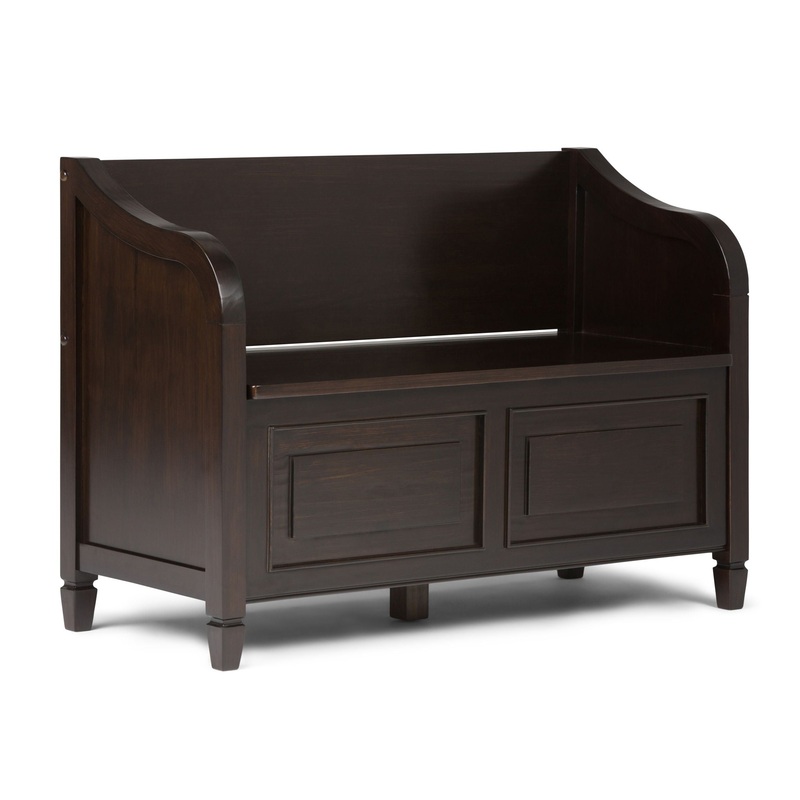 Connaught – Storage Bench|Dark Brown|Gray|White|30″W x 18.2″D x 29.5″H|56″W x 18.2″D x 29.5″H|42″W x 18″D x 29.5″H