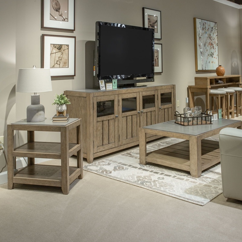 Millstone – 3 Piece Set (1 Cocktail 2 End Tables) – Light Brown